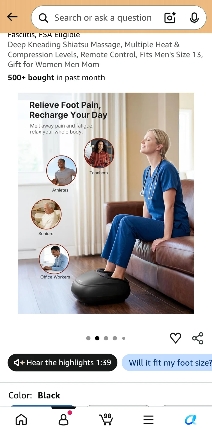 KNQZE Shiatsu Foot Massager KF7 - photo 3