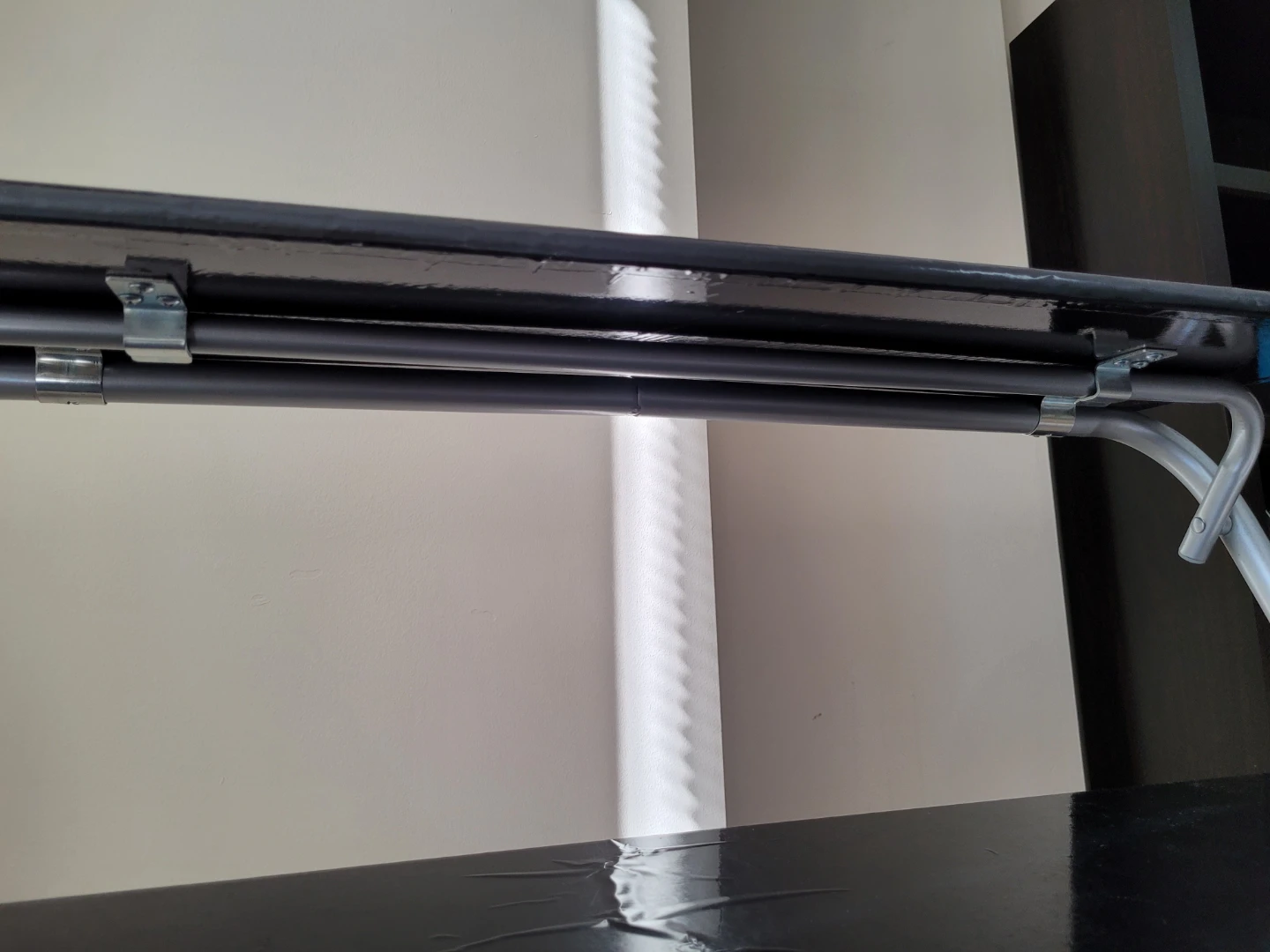 Black Folding Desk with Shelves - photo 3