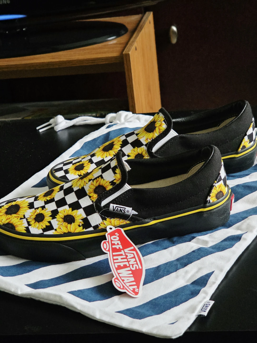Vans Sunflower Checkerboard Slip-Ons - photo 3