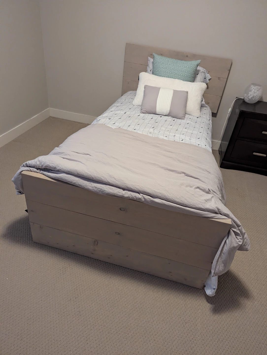 Twin bed frame with built-in storage - photo 4