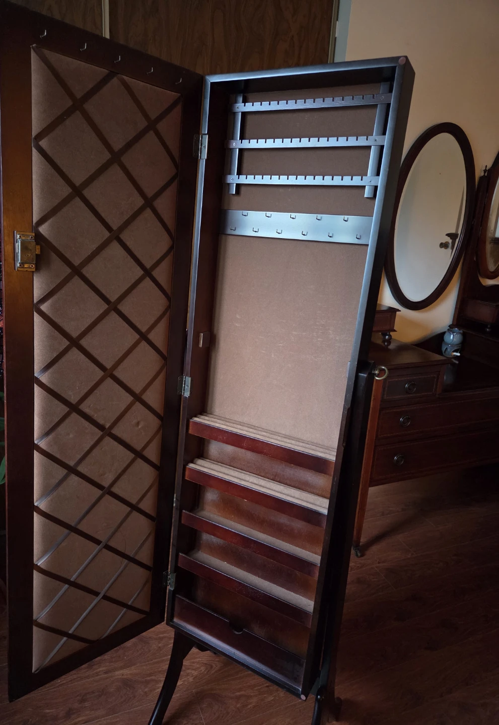 Full-Length Standing Jewelry Armoire Mirror - photo 2