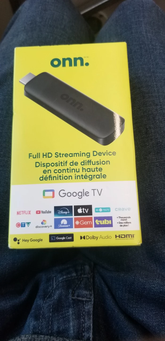 onn. Full HD Streaming Device Google TV