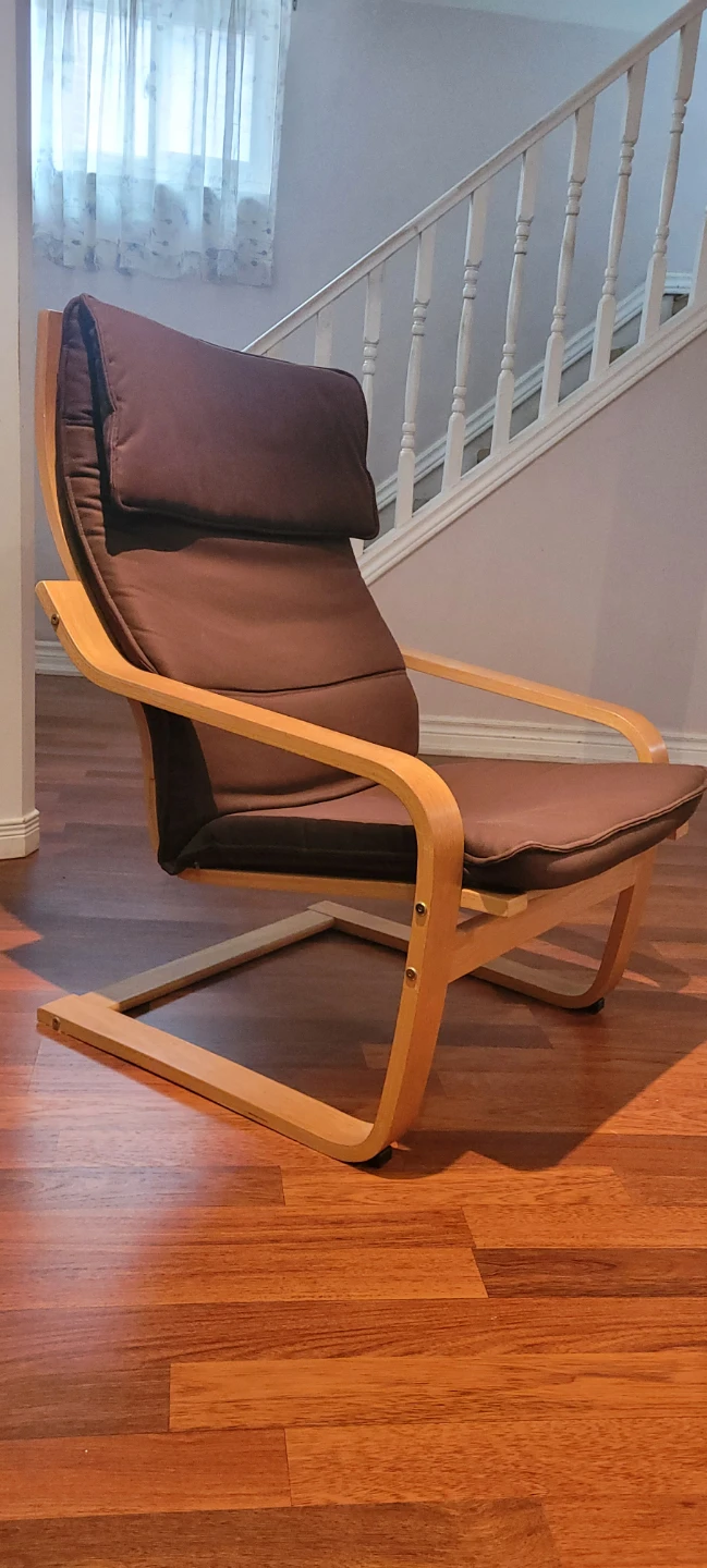 IKEA Poäng Armchair and Ottoman - photo 3