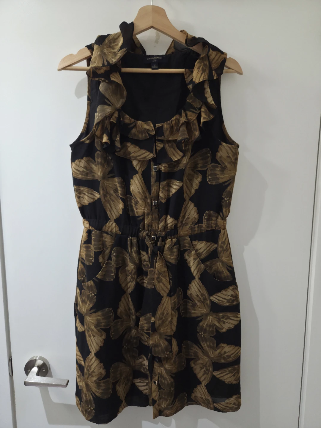 Banana Republic Butterfly Print Dress (Size S)