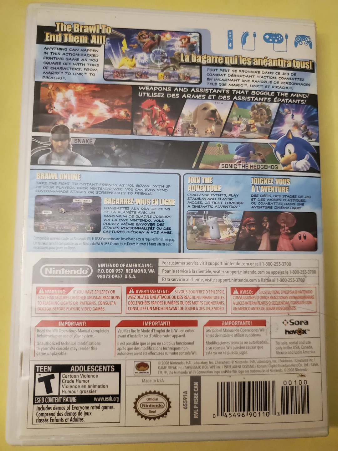 Super Smash Bros Brawl (Wii) Complete - photo 4