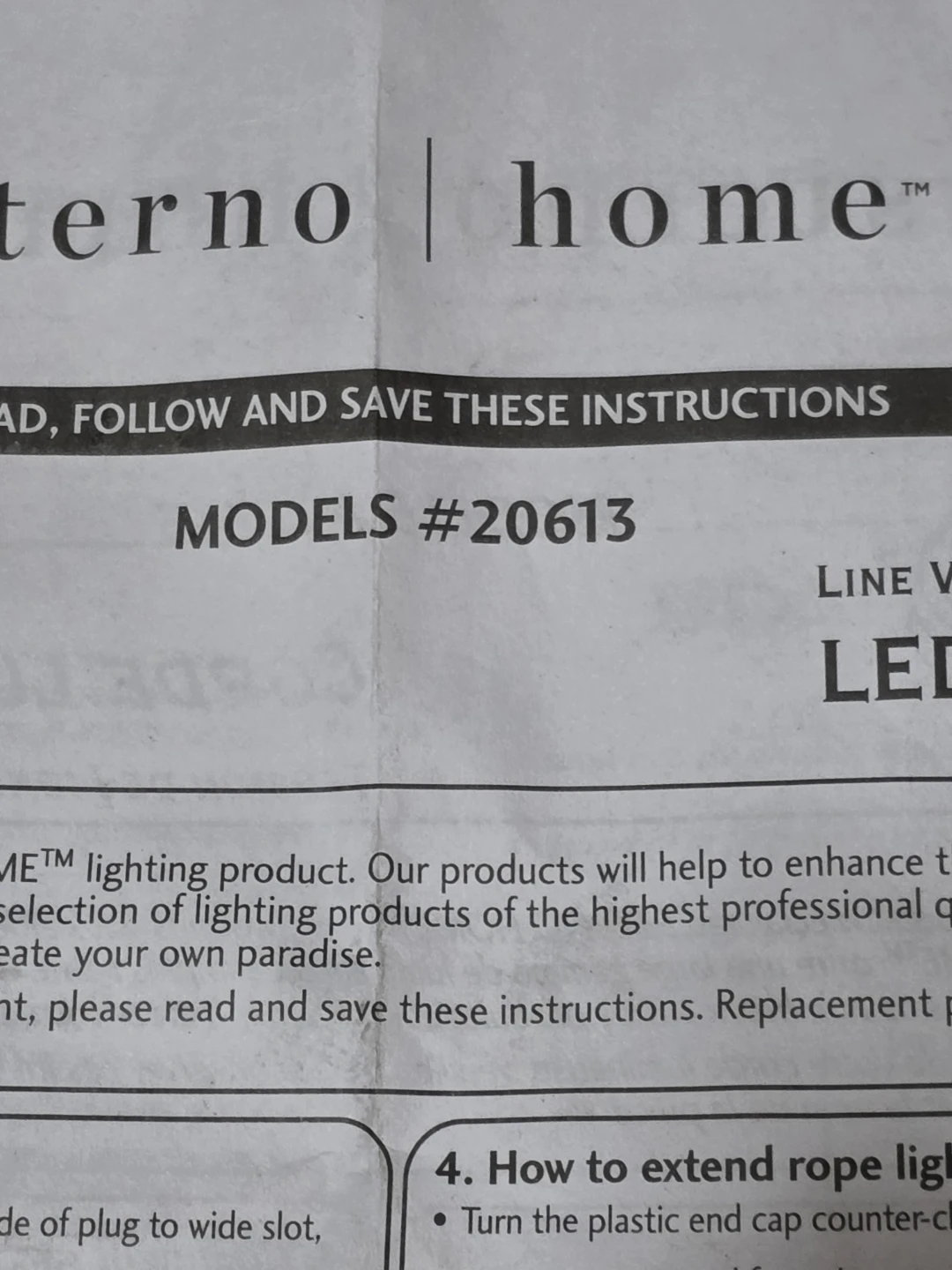 Sterno Home LED Rope Light Model 20613 - photo 2