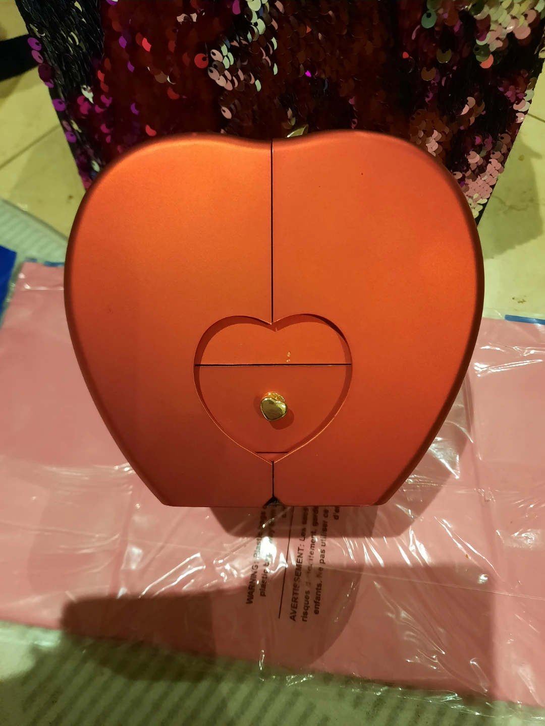 Red Heart-Shaped Gift Box with Jewelry Drawer - photo 2