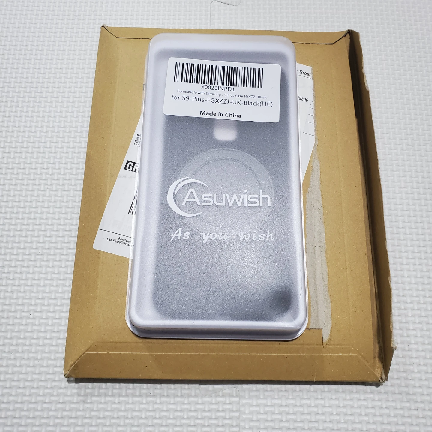Asuwish Samsung S9+ Plus Black Case & Glass Screen Protector - photo 2