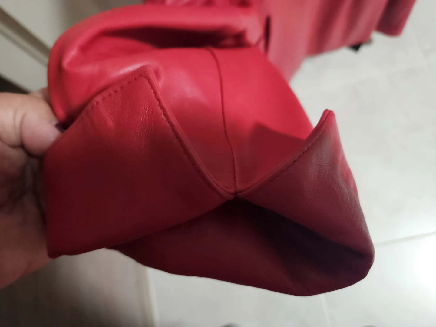 Jones New York Red Leather Jacket - photo 2