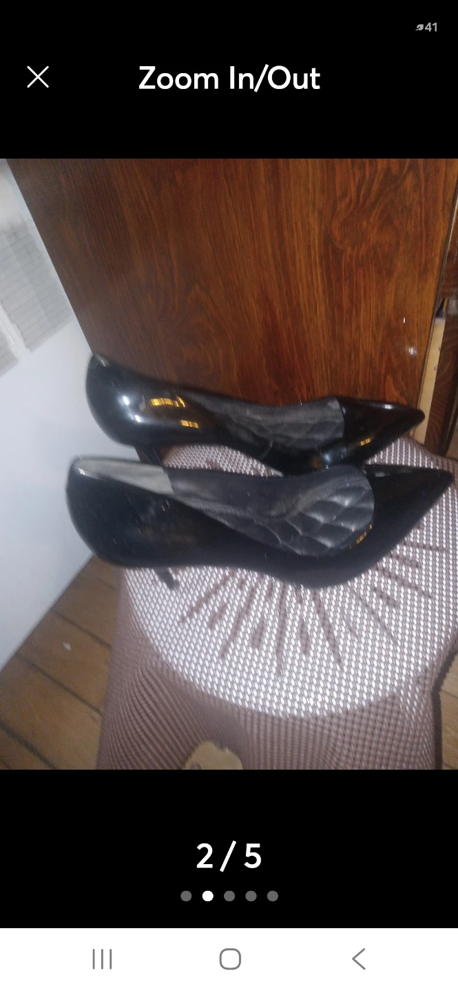 Black Patent Pointed Toe Heels - photo 2