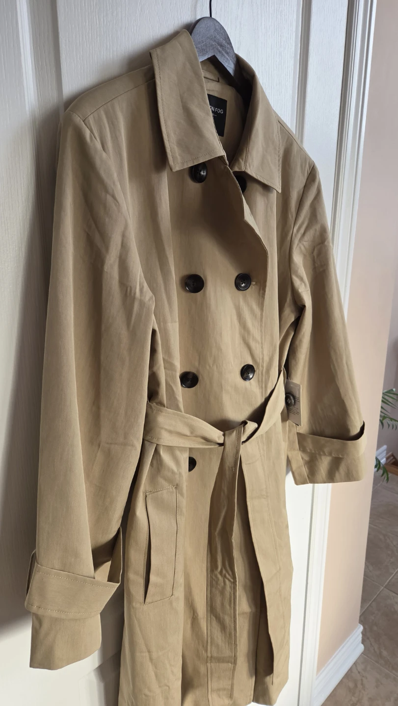 Women's Fog Trench Coat Oatmilk Size Large, $60 obo - photo 2