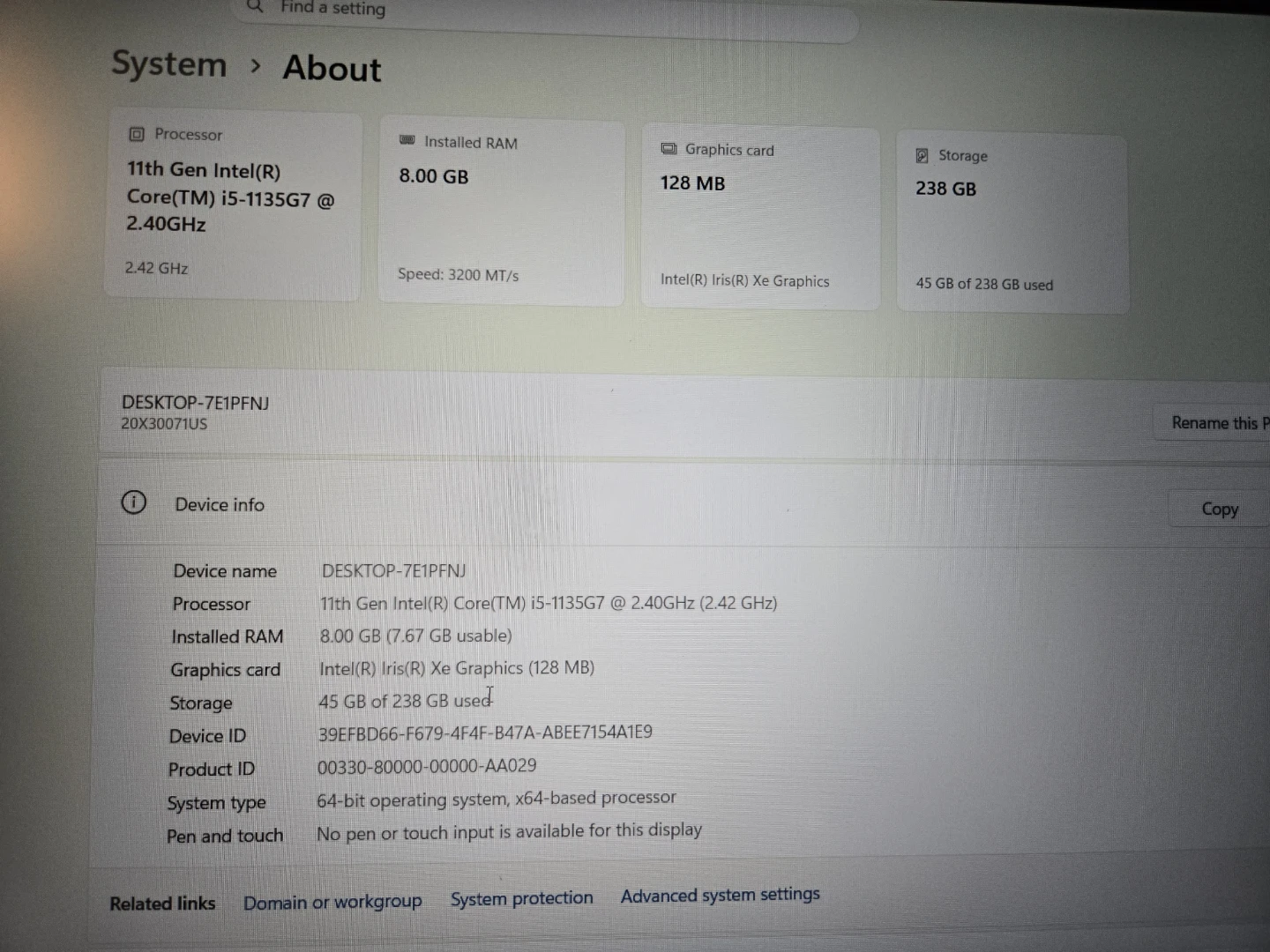 Lenovo ThinkPad Laptop L15 Gen 2 5- 8GB RAM 238GB SSD - photo 2