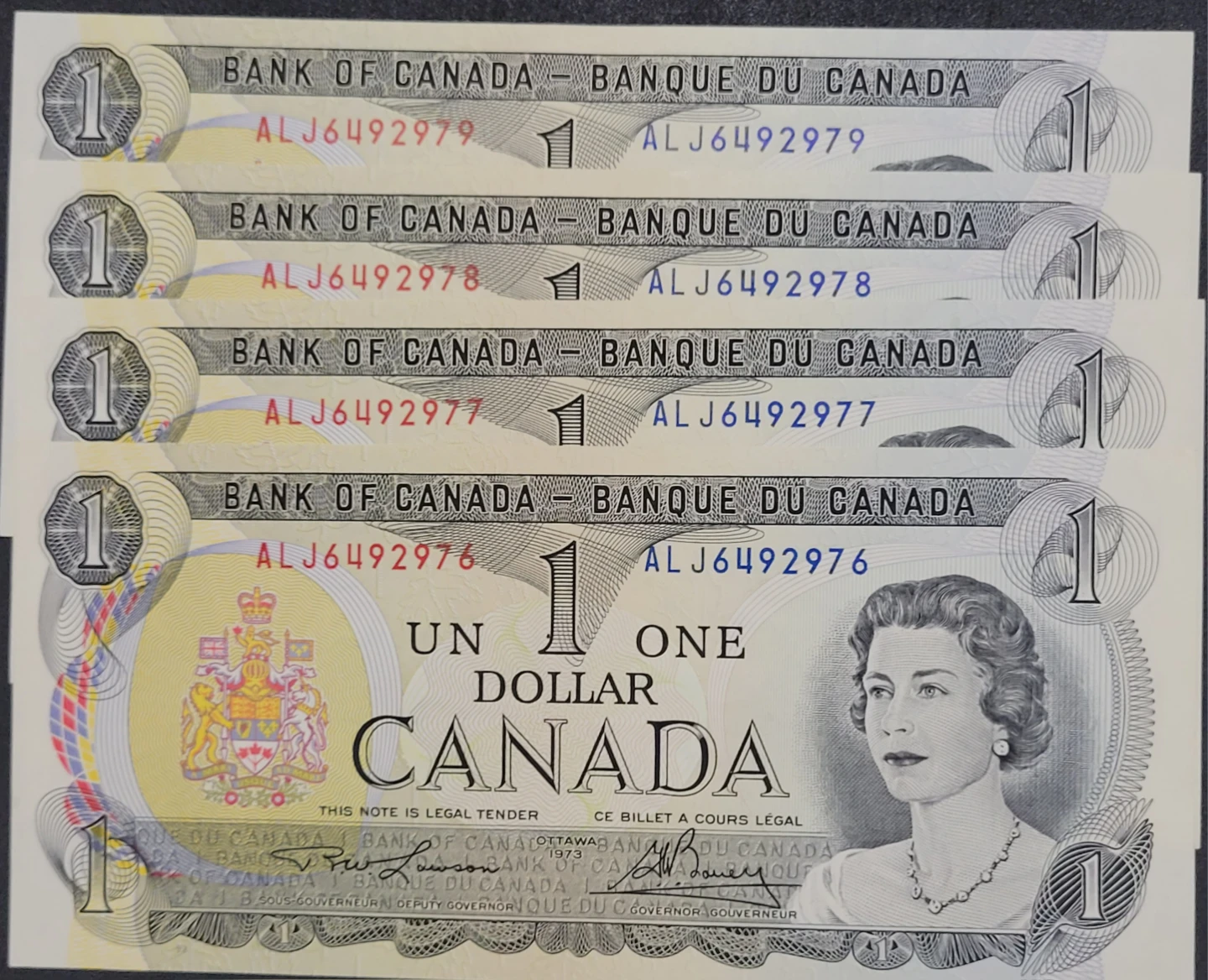 Uncirculated Canadian Dollars Banknotes