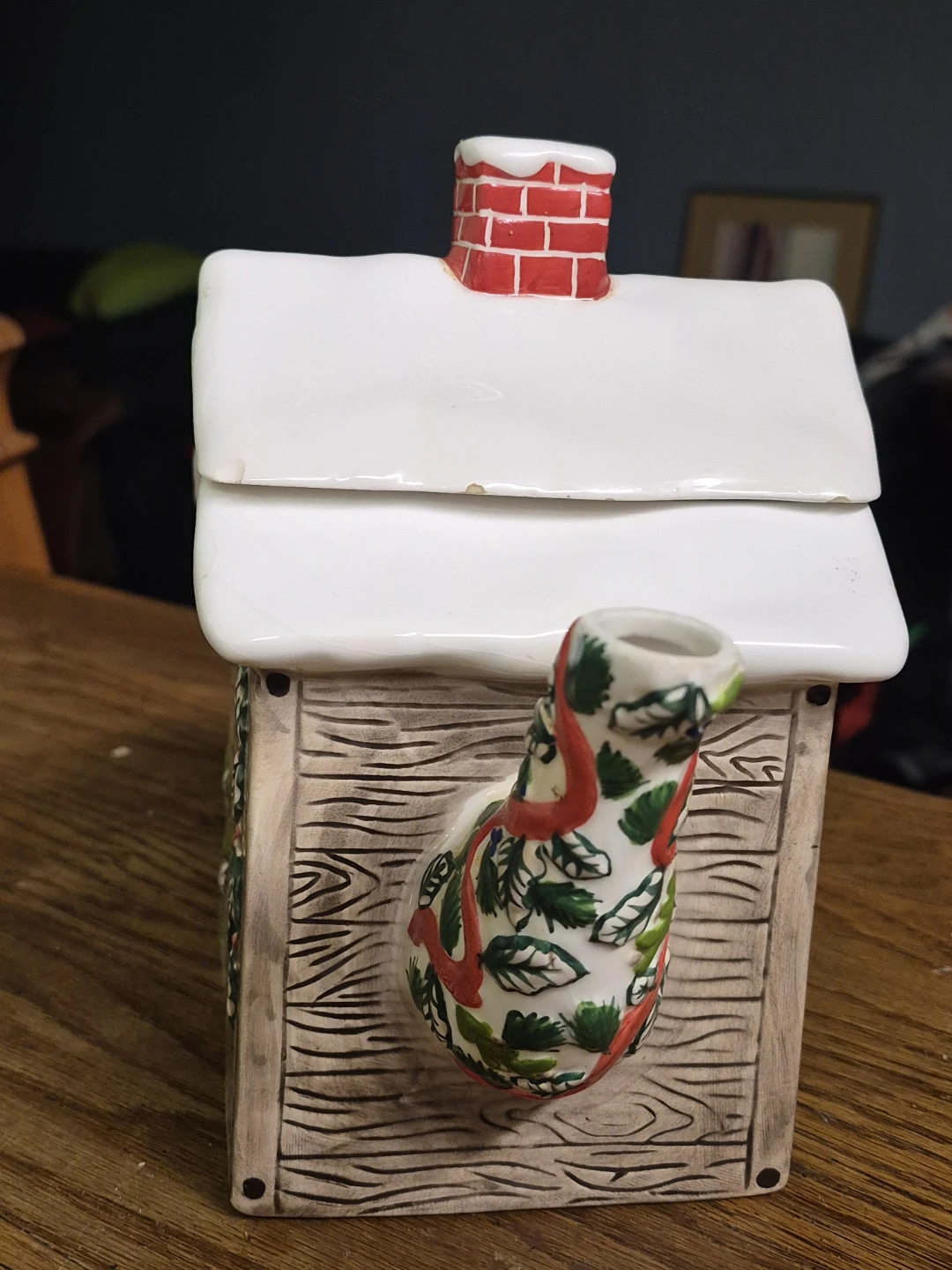 Christmas Themed Ceramic House Teapot - photo 3