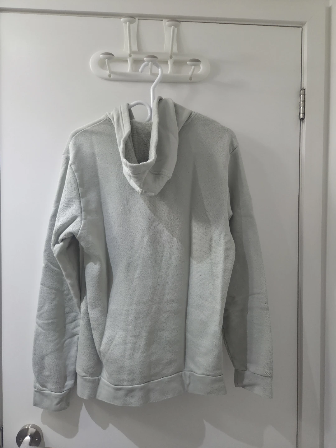 Adidas Grey Pullover Hoodie (Size M) - photo 2