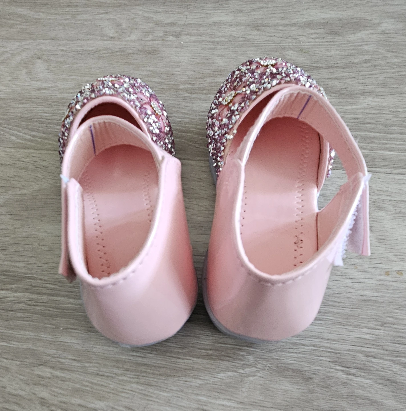 Girls Pink Glitter Floral Shoes - photo 4