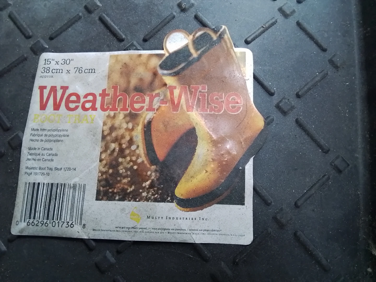 Weather-Wise Majestic Boot Tray - photo 2
