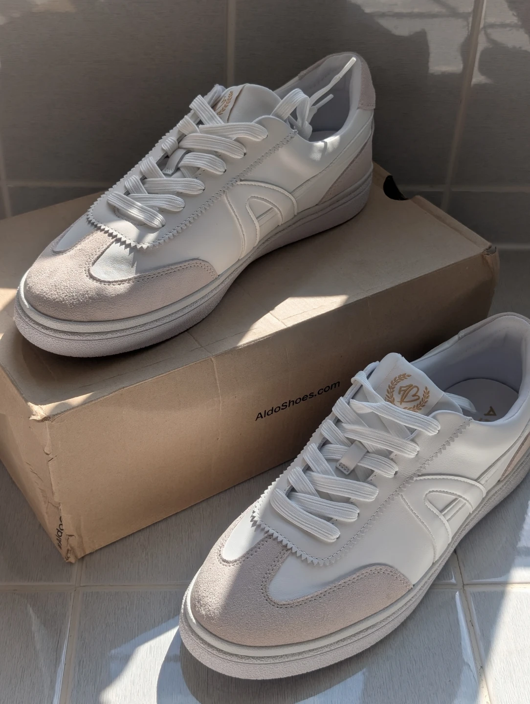 Aldo White Casual Sneakers Sz 13 - photo 2