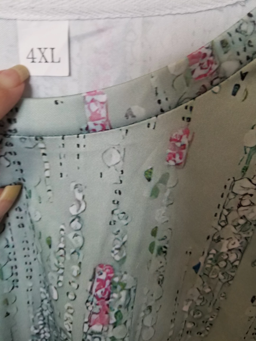 Floral Print Short Sleeve T-Shirt 4XL - photo 3