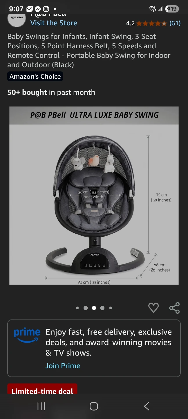 Baby Swings for Infants brand new - photo 3