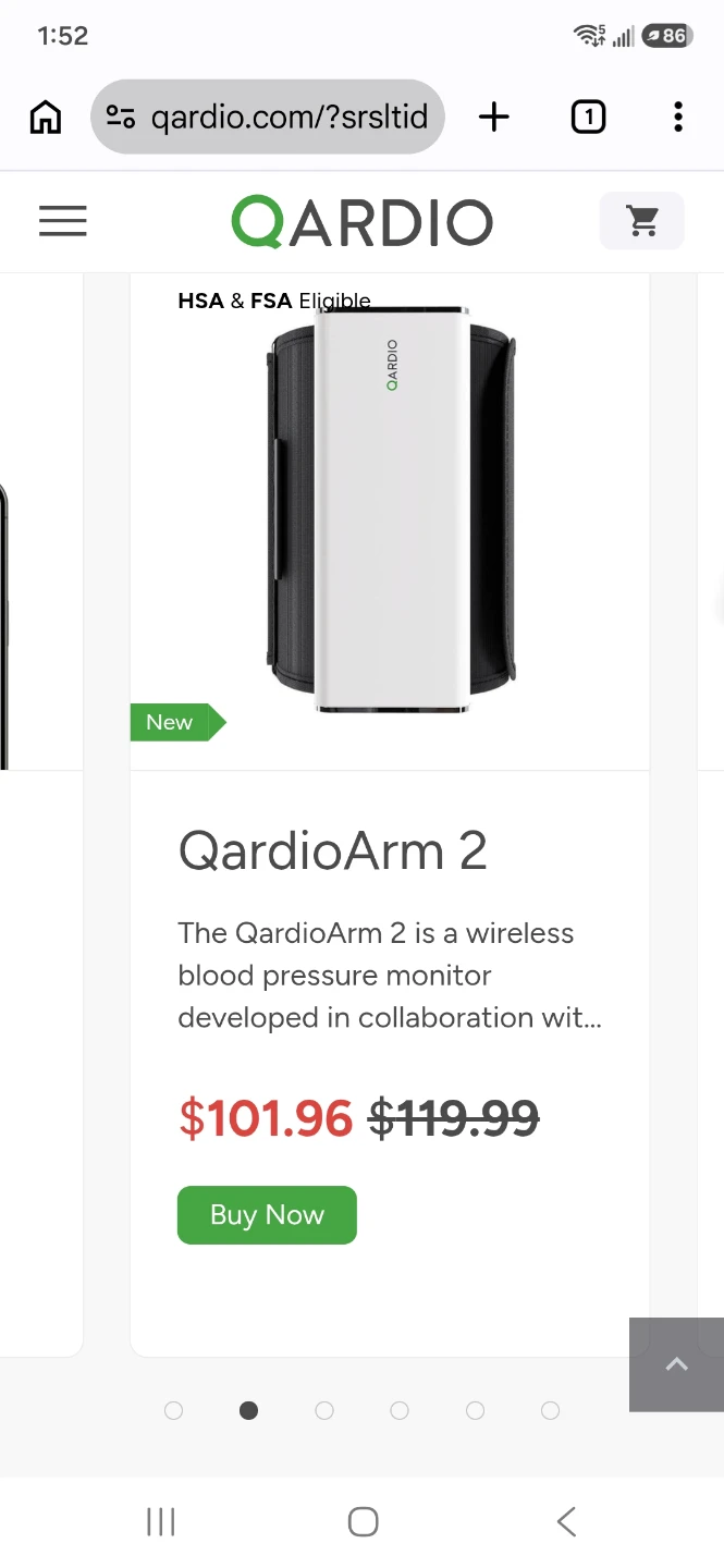 QardioArm 2 Wireless Blood Pressure Monitor - photo 2