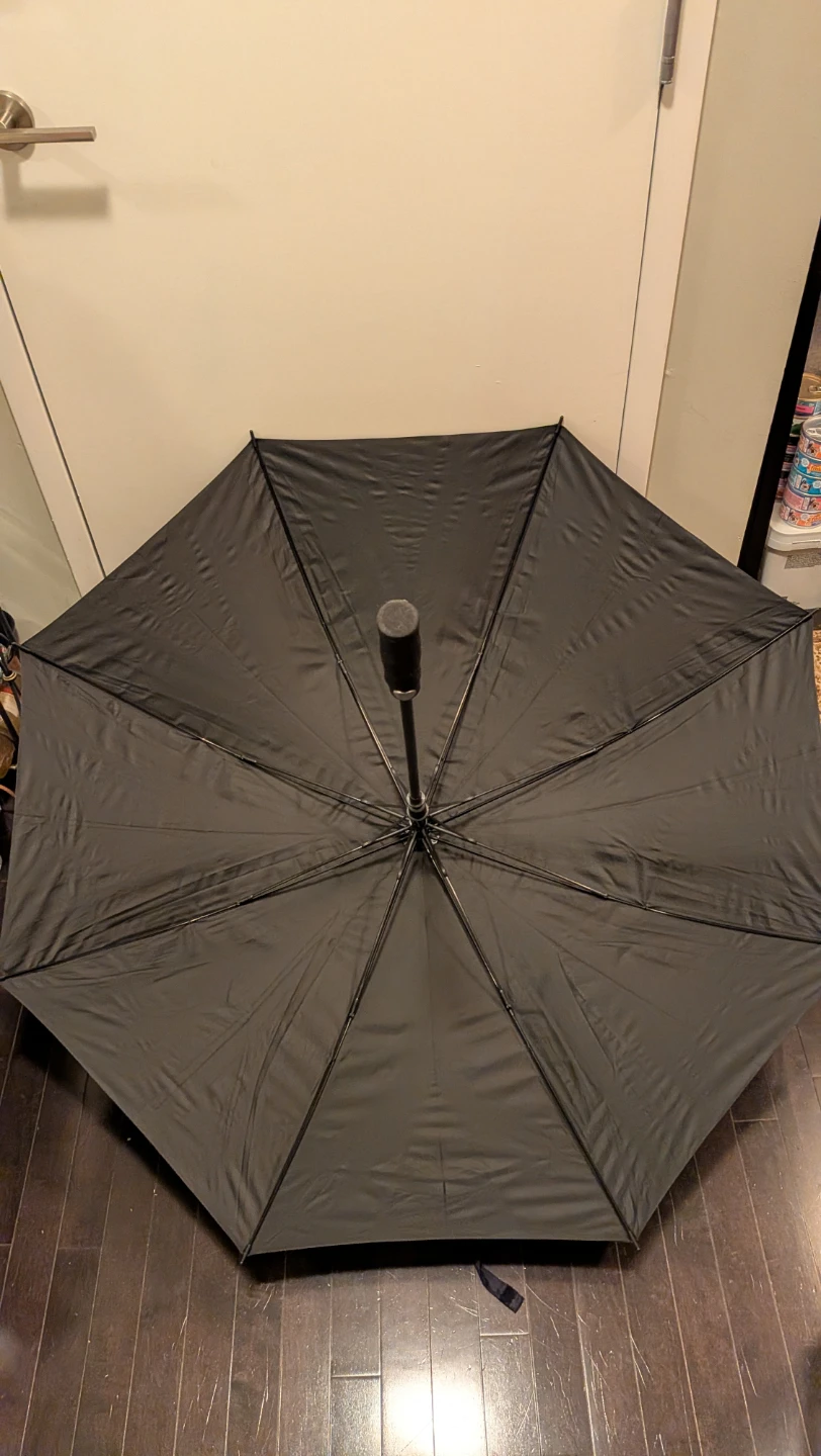 Large Black Rain Umbrella - photo 2