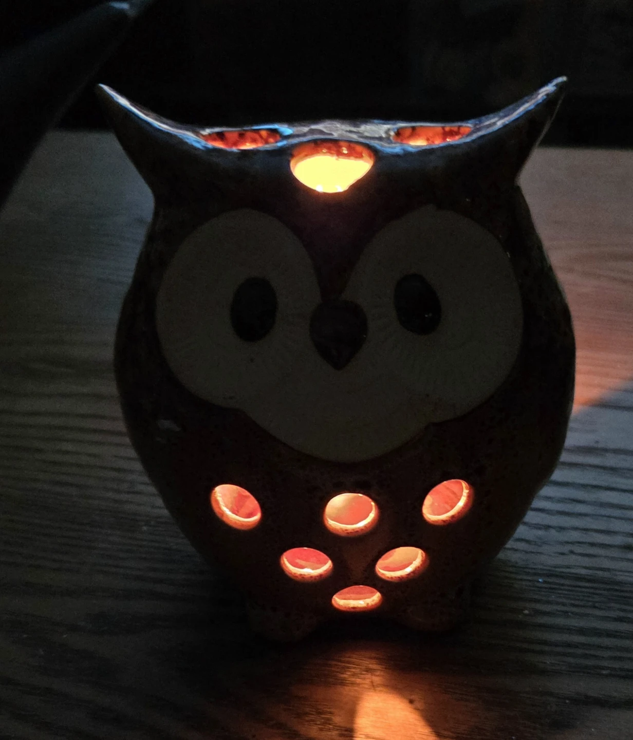 Ceramic Owl Tea Light Holder - photo 4