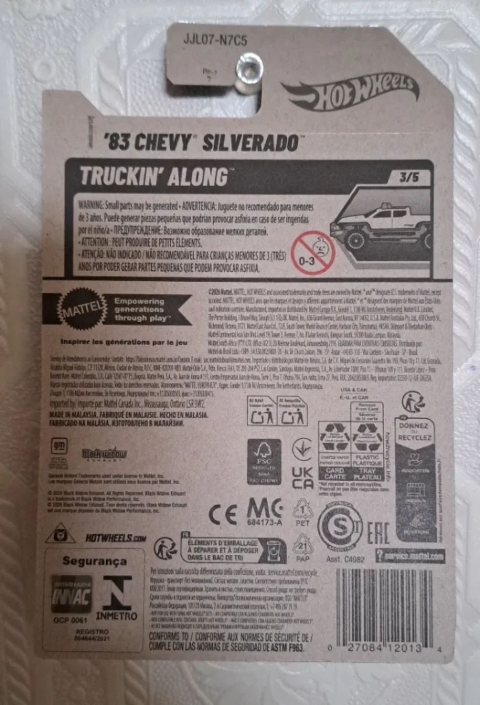 Hot Wheels '83 Chevy Silverado Truckin' Along - photo 4
