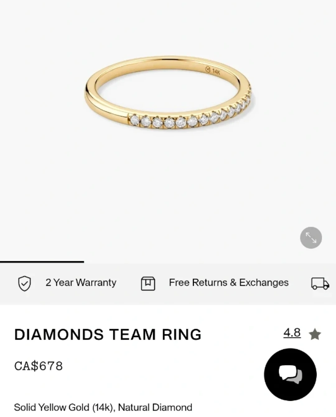 Diamonds Team Ring 14k Yellow Gold