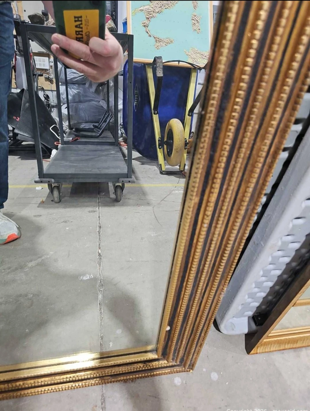 Vintage Ornate Gilt Mirror - photo 4