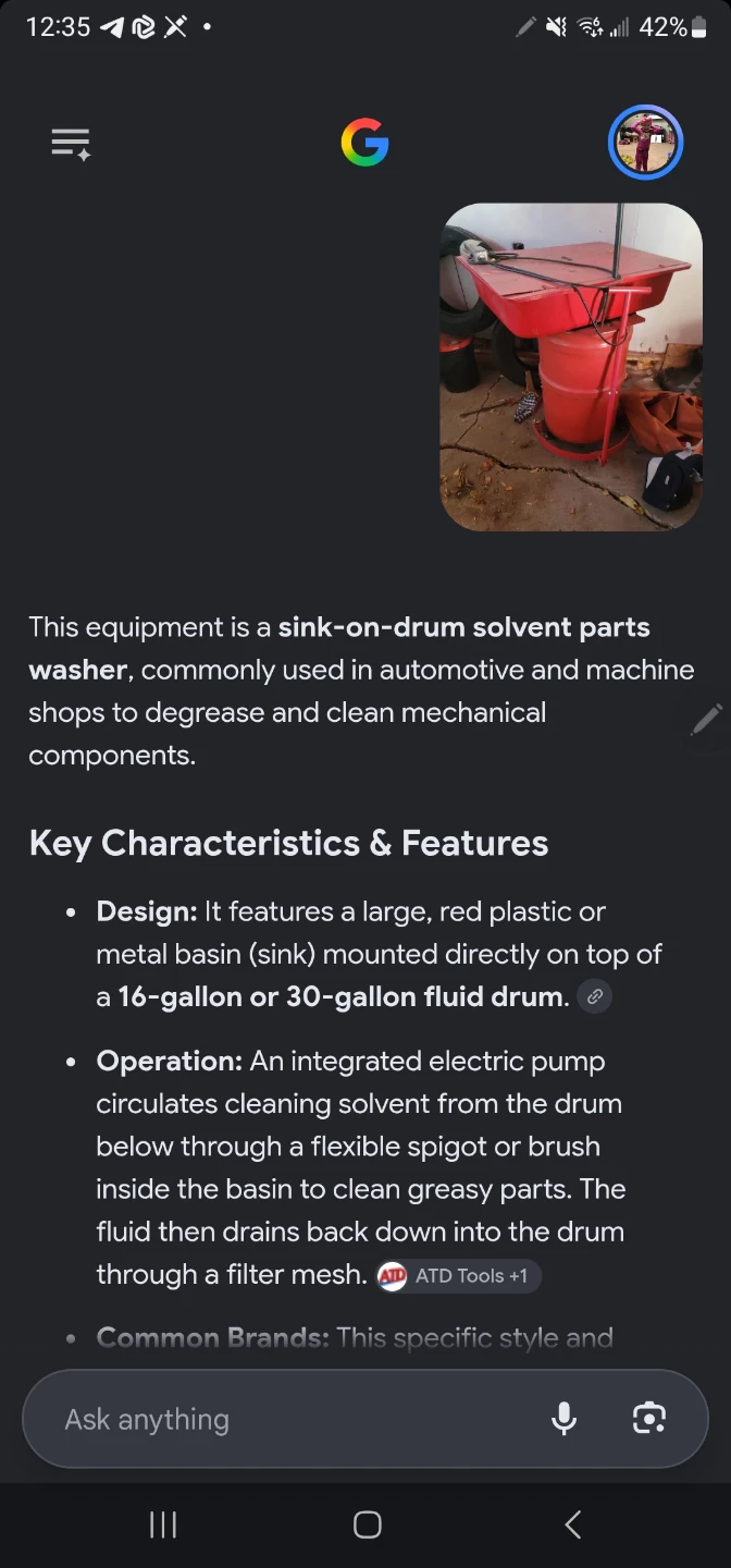 ATD Tools Solvent Parts Washer - photo 3