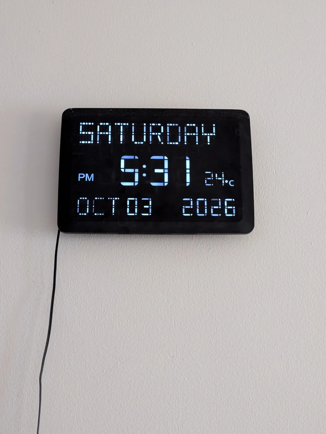 Digital LED Wall Clock
