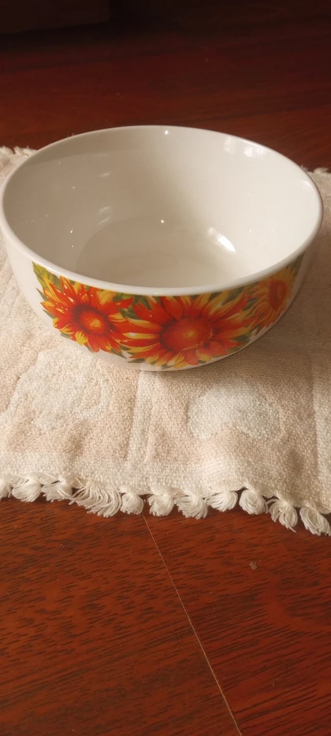 Set of 5 Sunflower Print Bowls