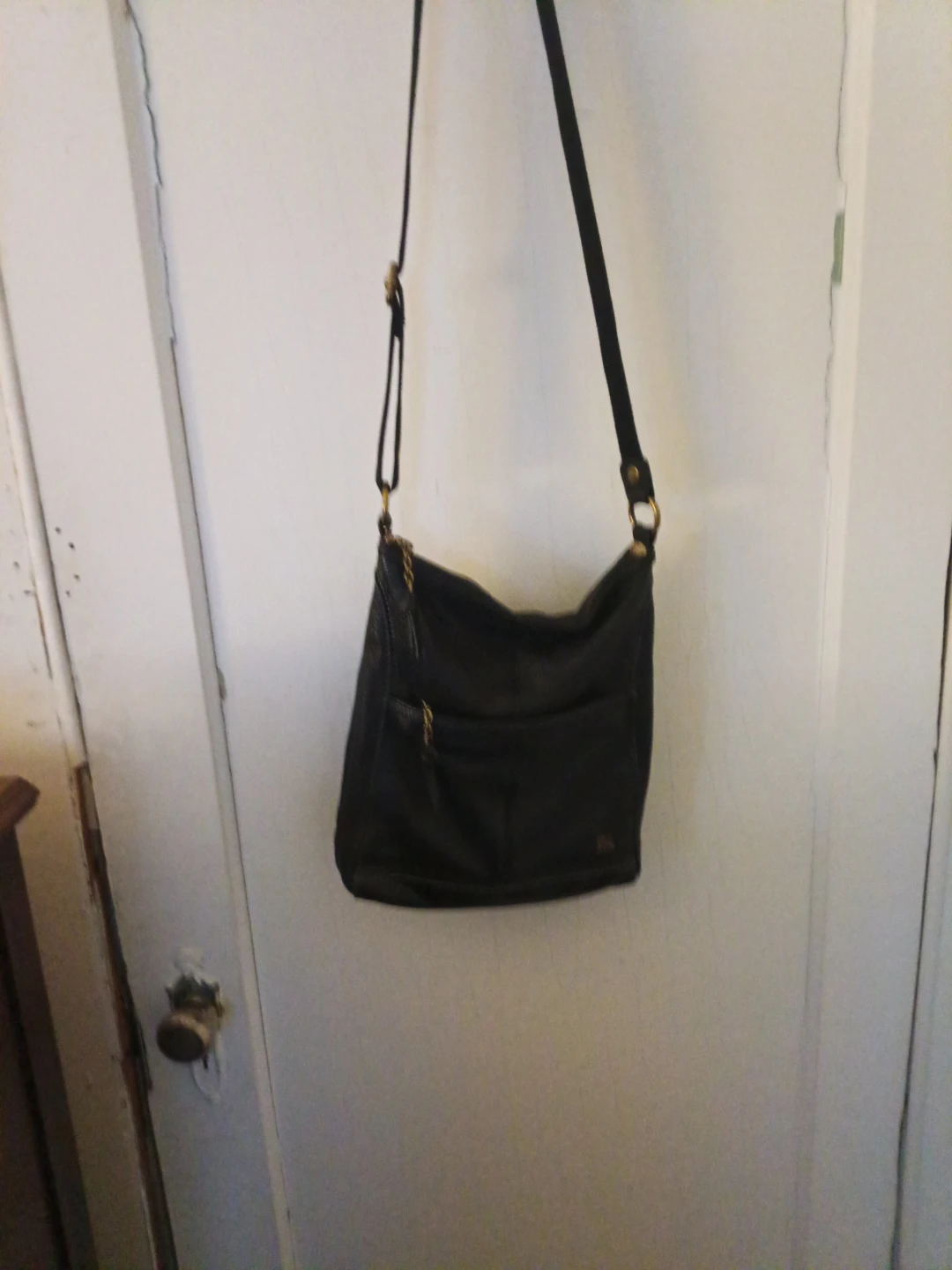 Black Leather Crossbody Bag - photo 2