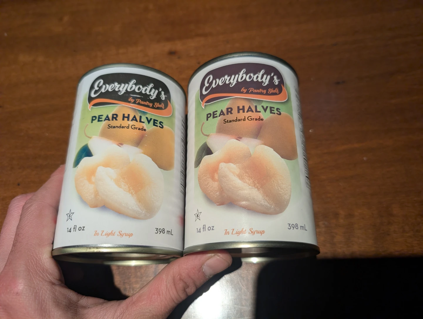 2 Cans of Everybody's Pear Halves