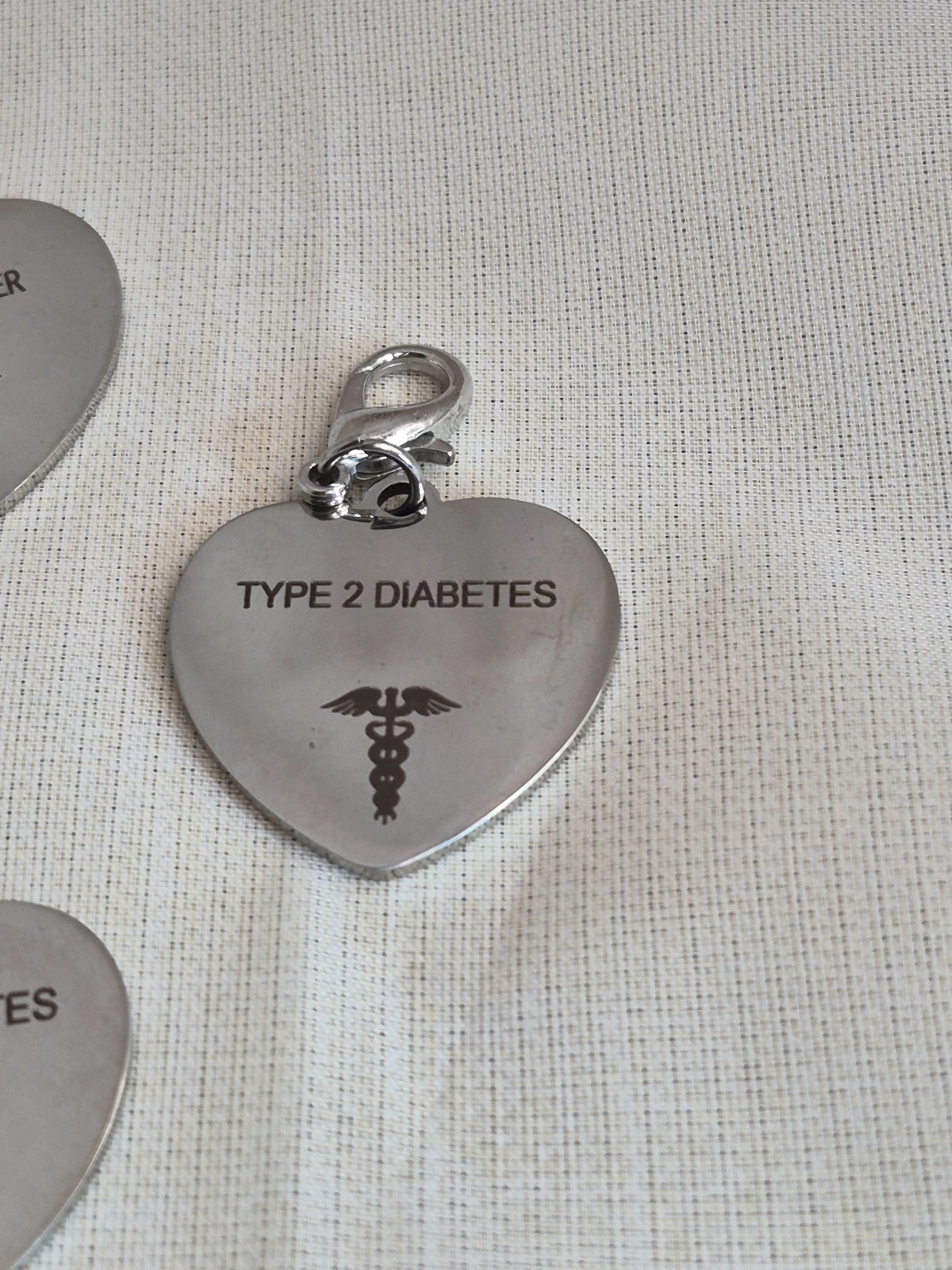 Medical Alert Purse Phone Zipper Clip Charms - photo 4
