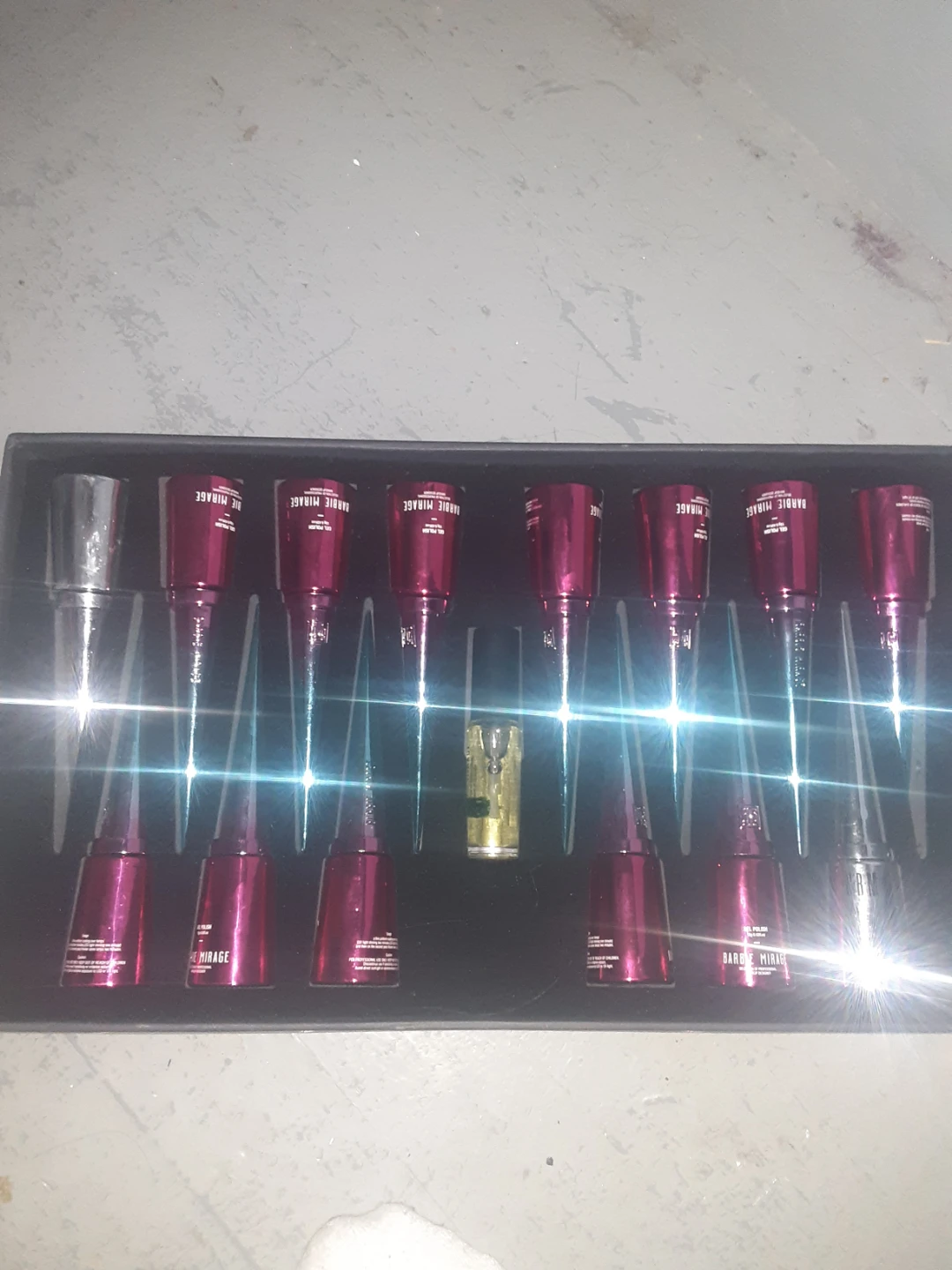 Barbie professional nail polish kit red