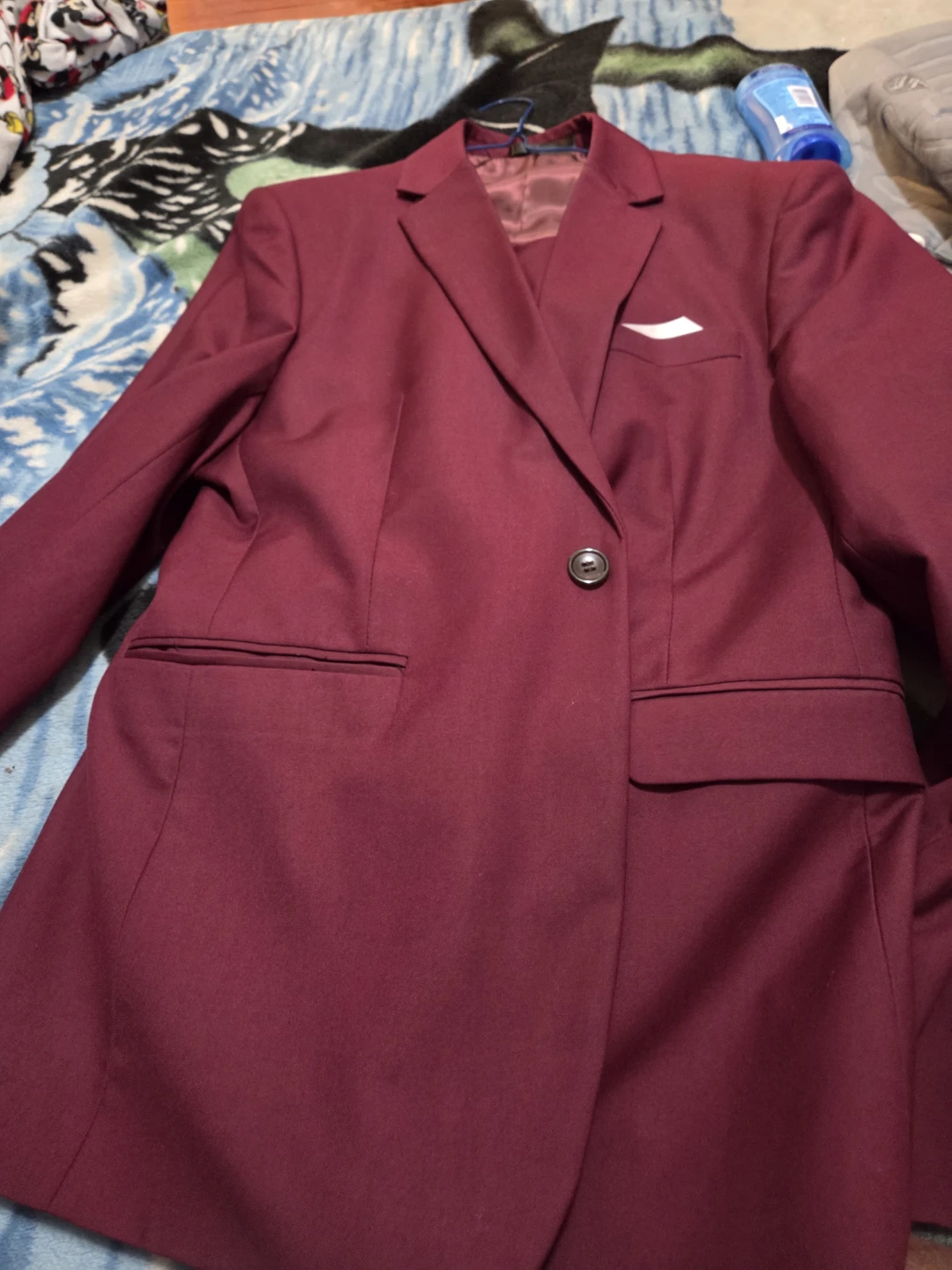 Men's Burgundy / Wine Red Suit - Size 2XL (Fits Smaller) - photo 2
