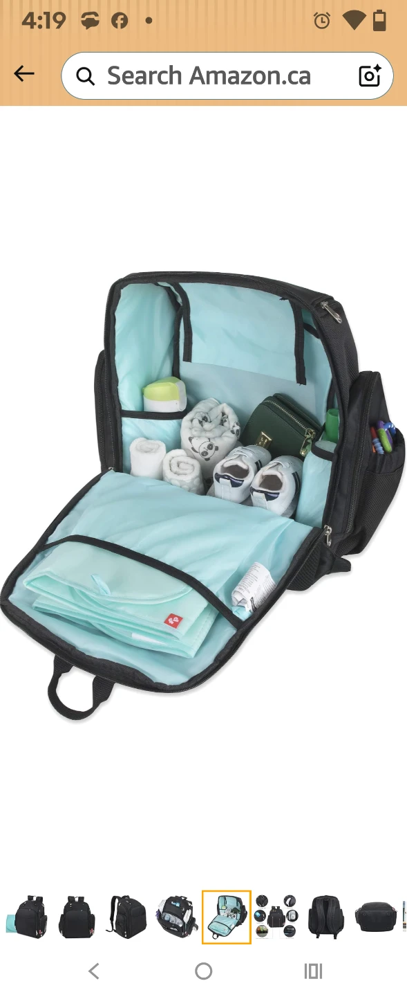 Fisher-Price Black Diaper Backpack - photo 2