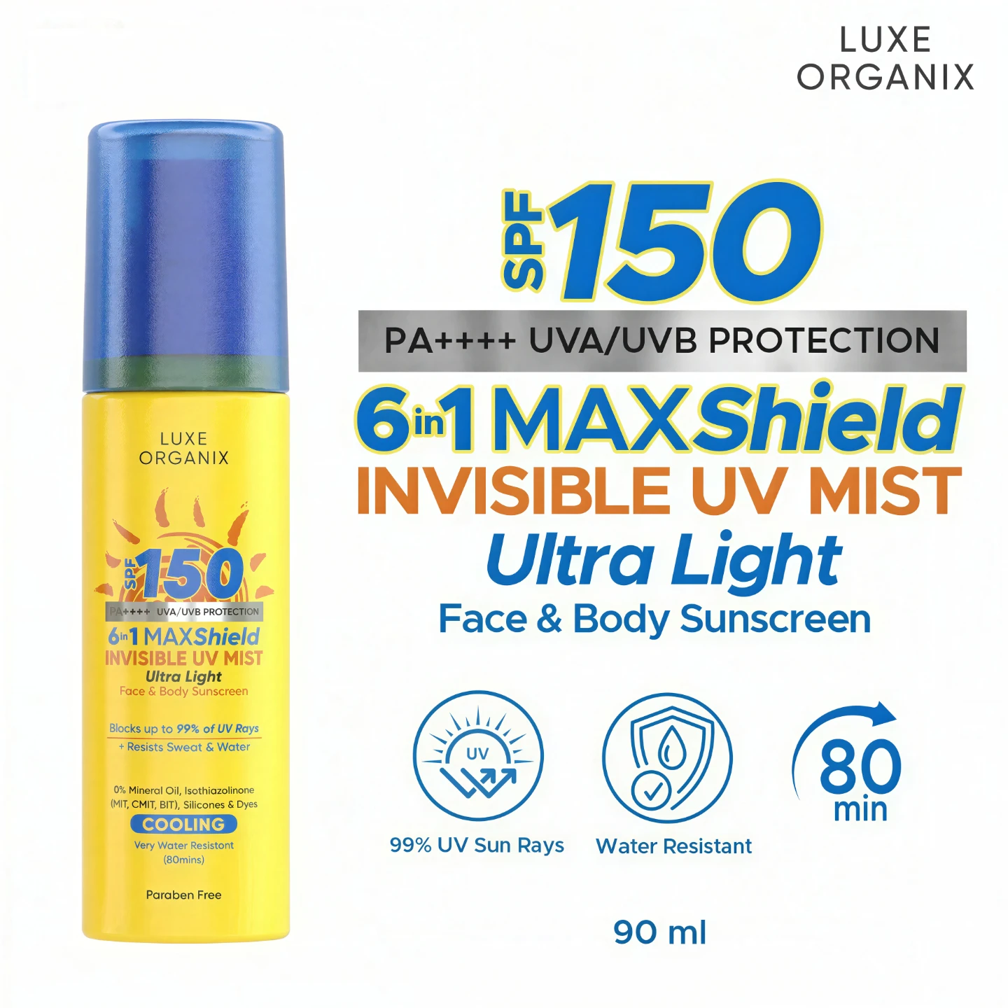 6-in-1 Maxshield Invisible UV Mist Face & Body Sunscreen - photo 2