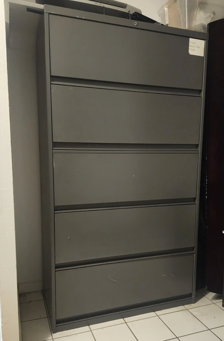 5-Drawer Metal File Cabinet