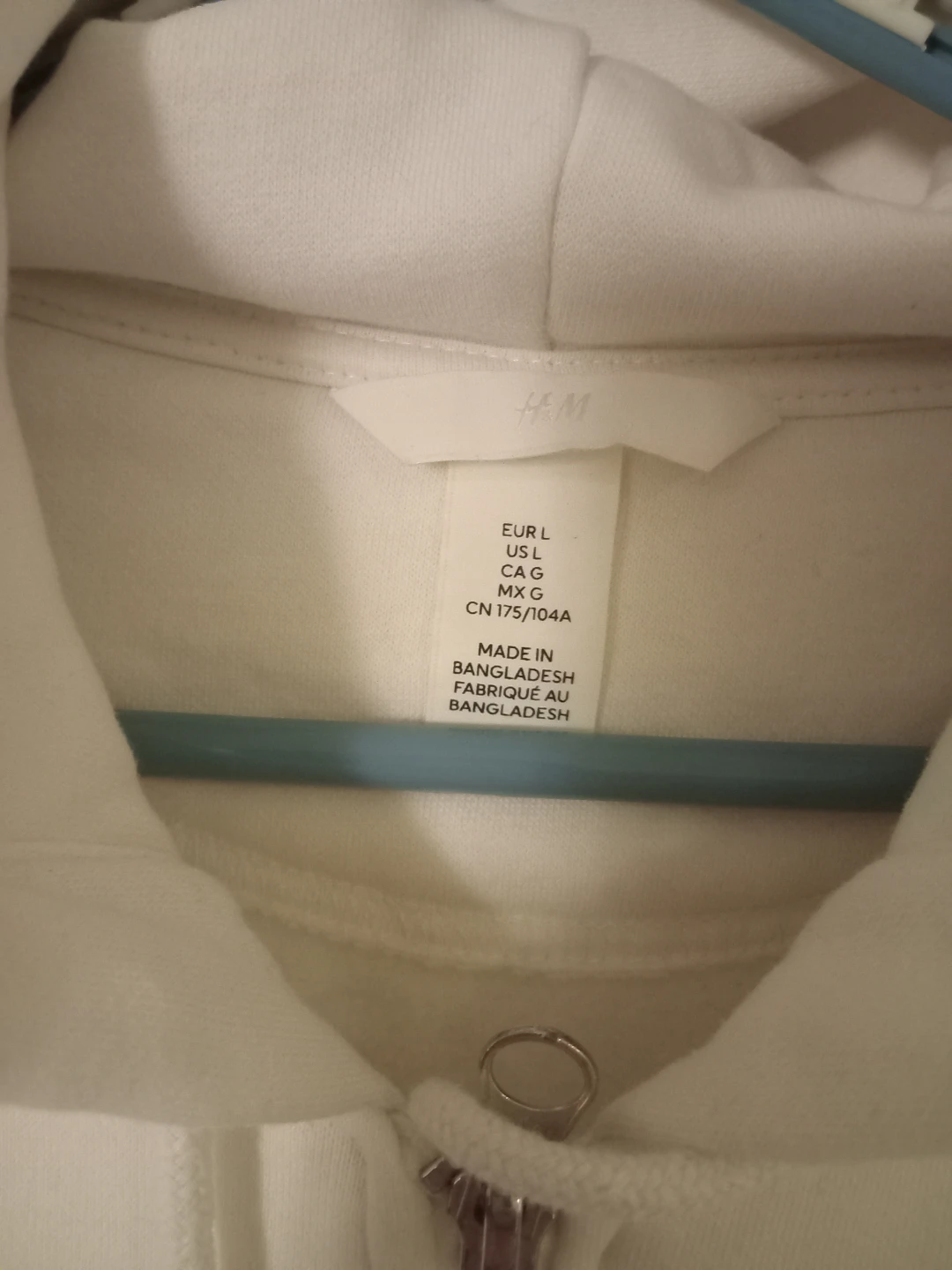 H&M White Zip-Up Hoodie - photo 2