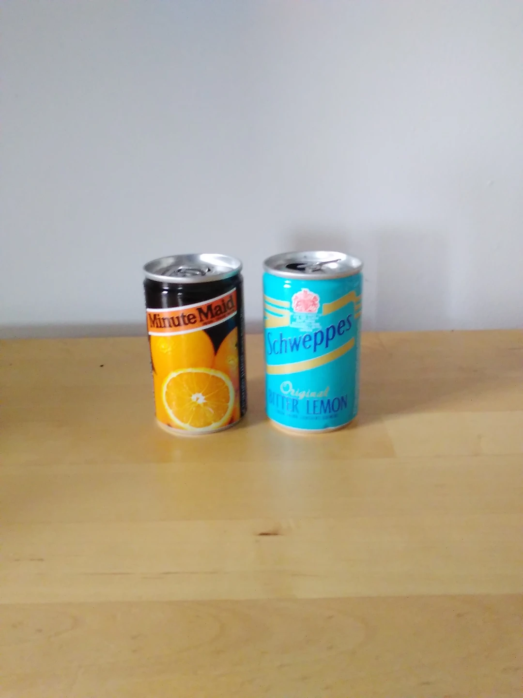 Mini empty 90s cans