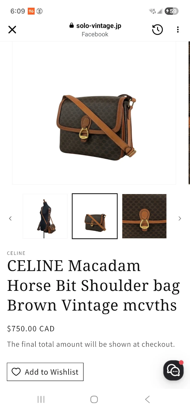 Celine Macadam Horse Bit Shoulder Bag - photo 5