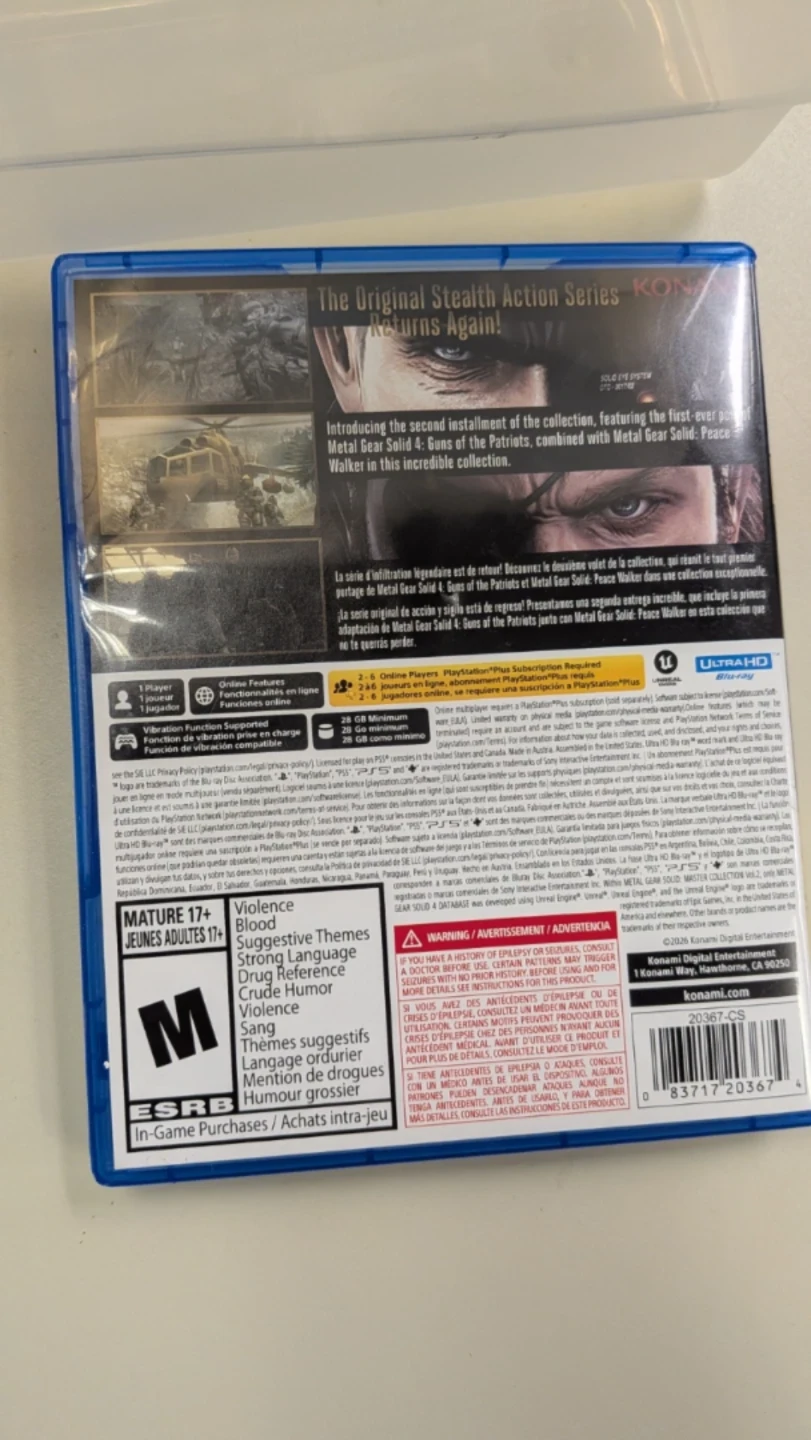 Metal Gear Solid: Master Collection Vol. 2 for PS5 - photo 3