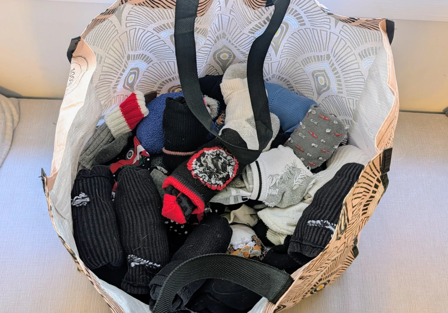 Large Bag of Assorted Socks (60+ Pairs) - photo 3