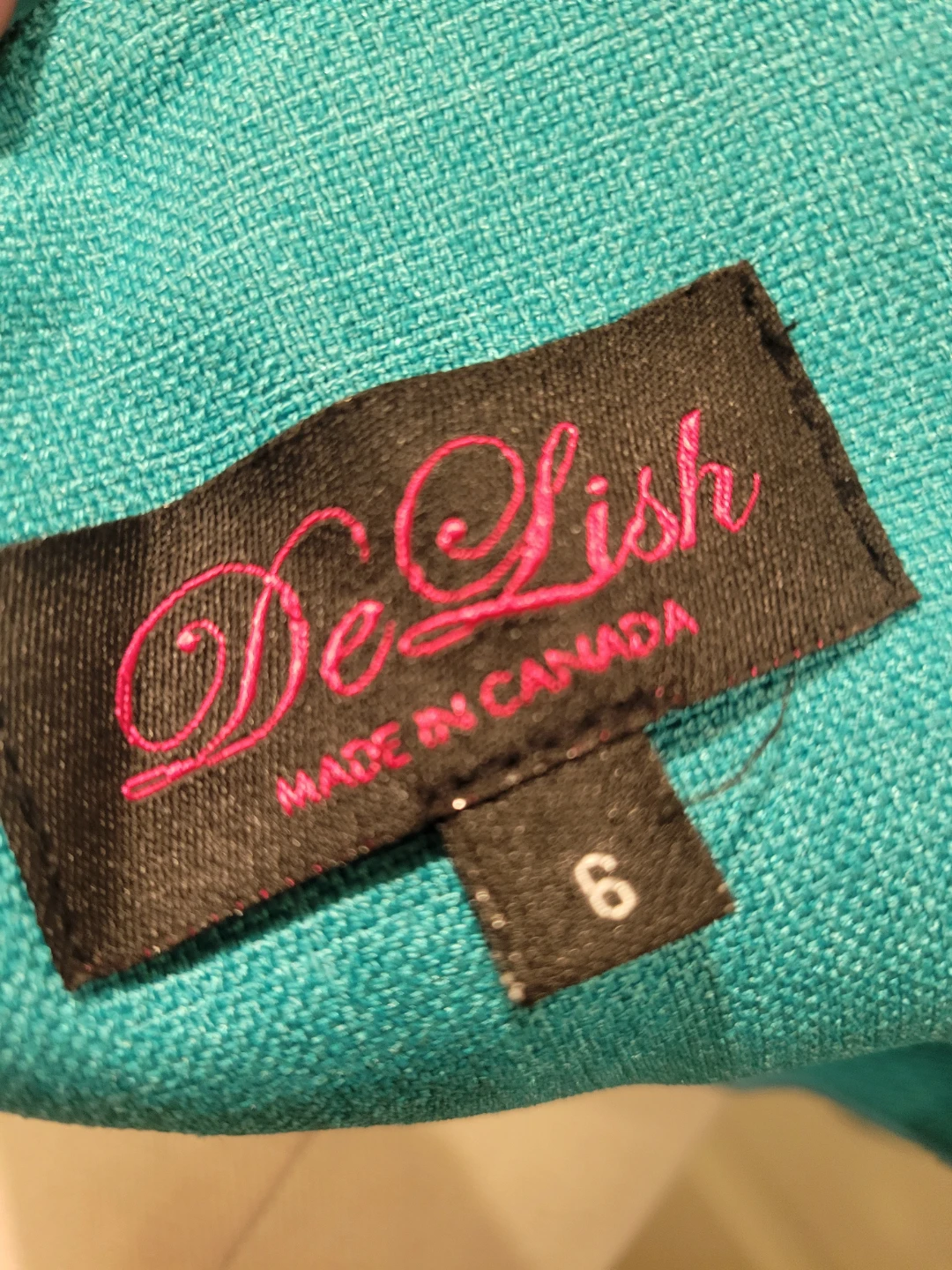 De Lish Teal Peplum 2 piece Size 6 - photo 5