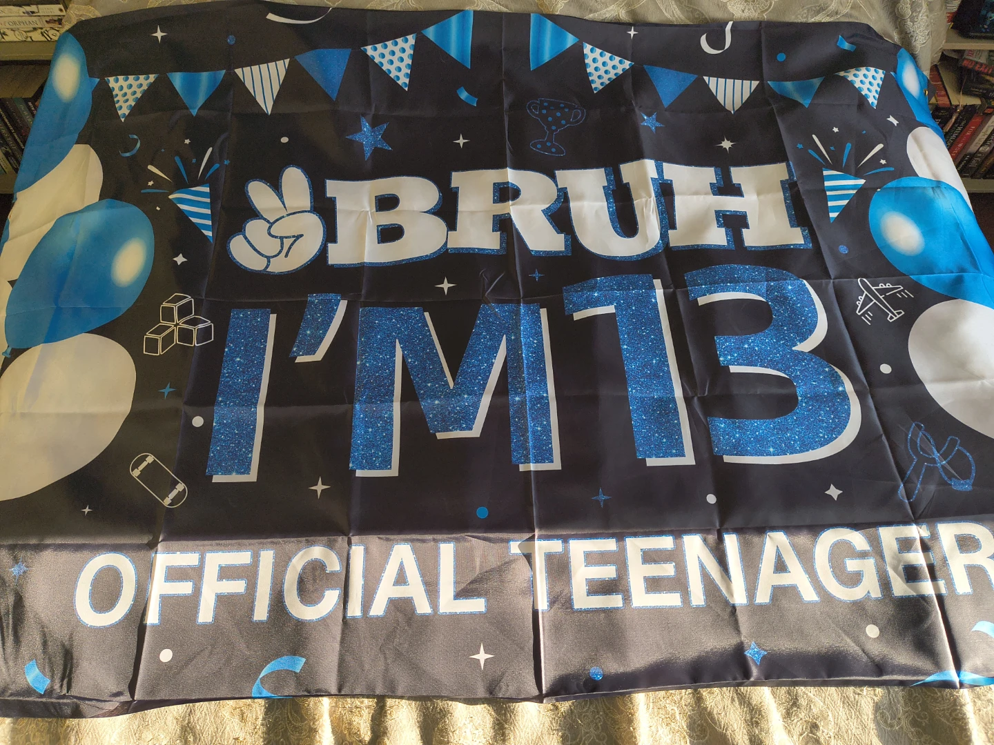 Bruh I'm 13 Official Teenager Birthday Banner