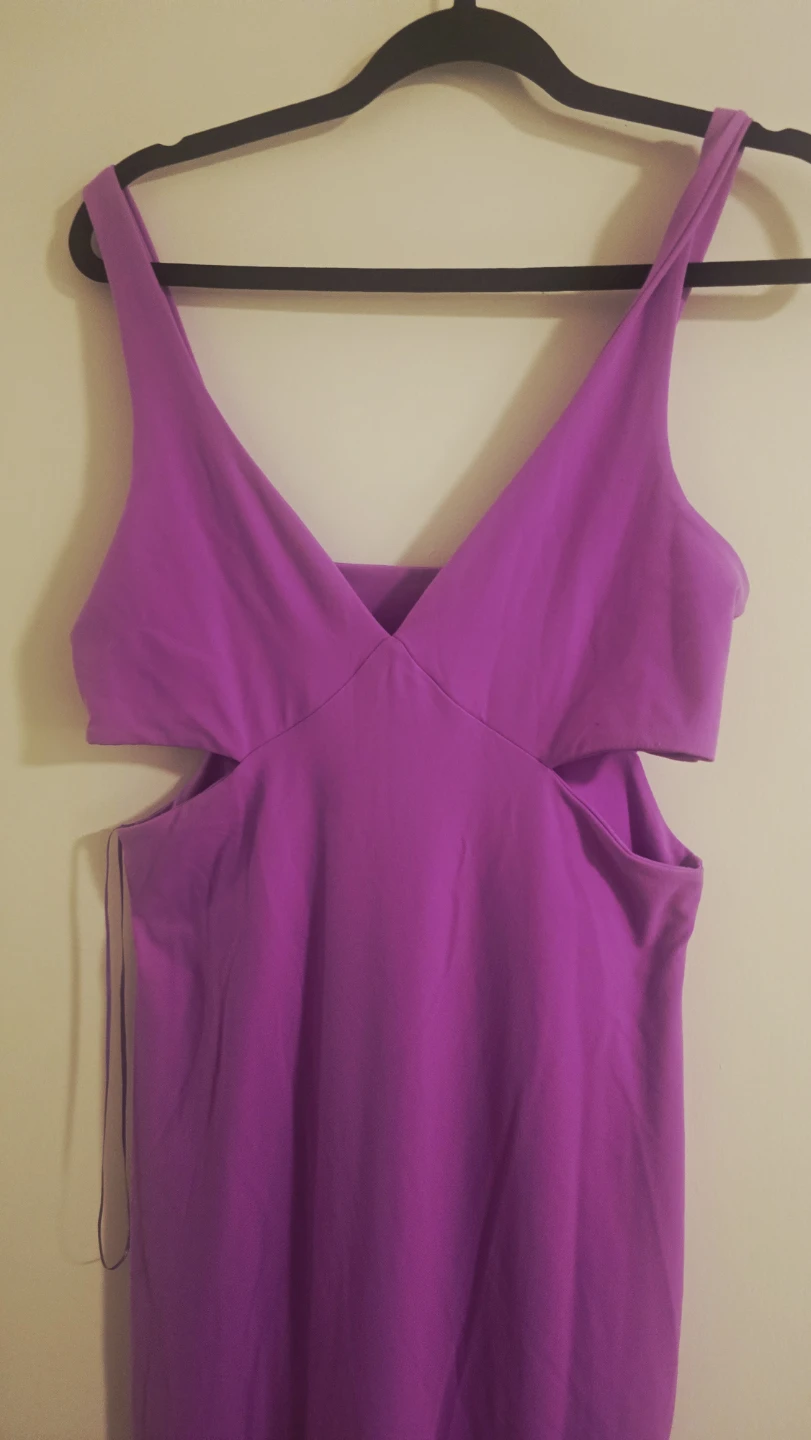 Susana Monaco cut-out purple dress