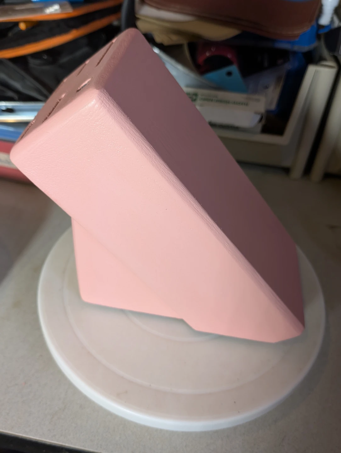 Pink Wooden Knife Block - photo 5